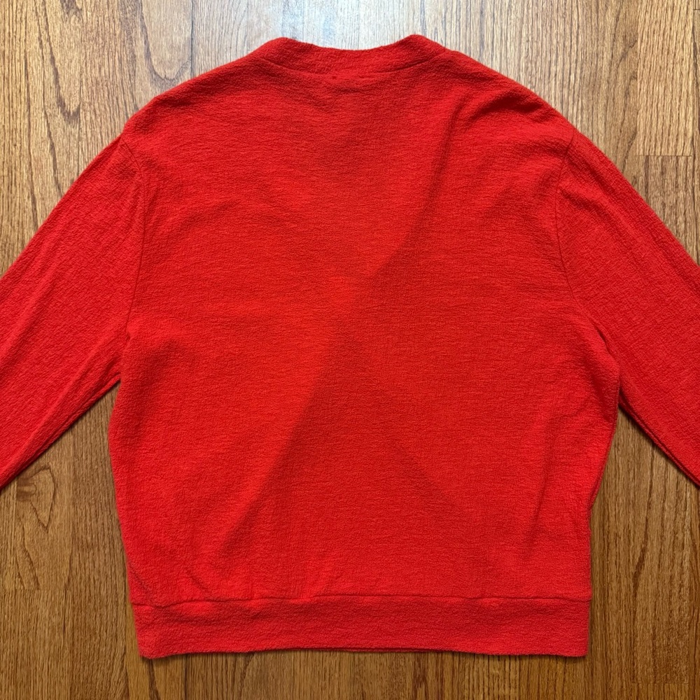 NWT J. Crew Faux Wrap Textured Crepe Top in Red size XS - Picture 9 of 13